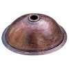17.1 Inch "Tirzah" Antique Copper Oval Hammered Basin
